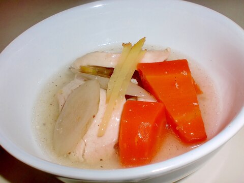 鶏むね肉の野菜スープ